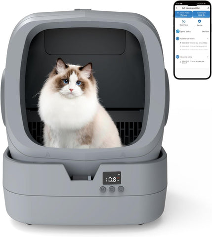 FeedoraPet™ Automatic Self-Cleaning Cat Litter Box with App Control
