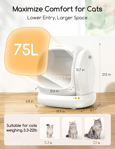 FeedoraPet Self-Cleaning Cat Litter Box – Smarter, Safer &amp; Cleaner Cat Care