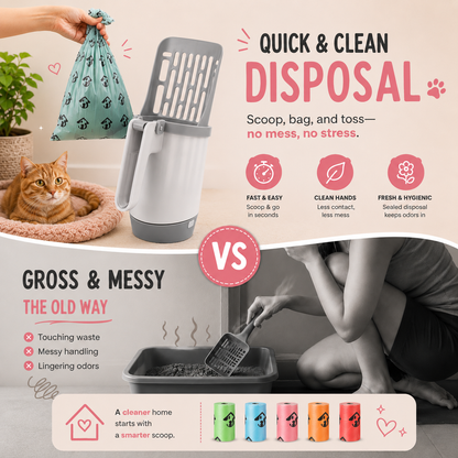 FeedoraPet™ | The Mess-Free Cat Litter Scoop