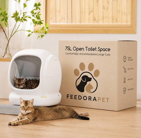 FeedoraPet Self-Cleaning Cat Litter Box – Smarter, Safer &amp; Cleaner Cat Care