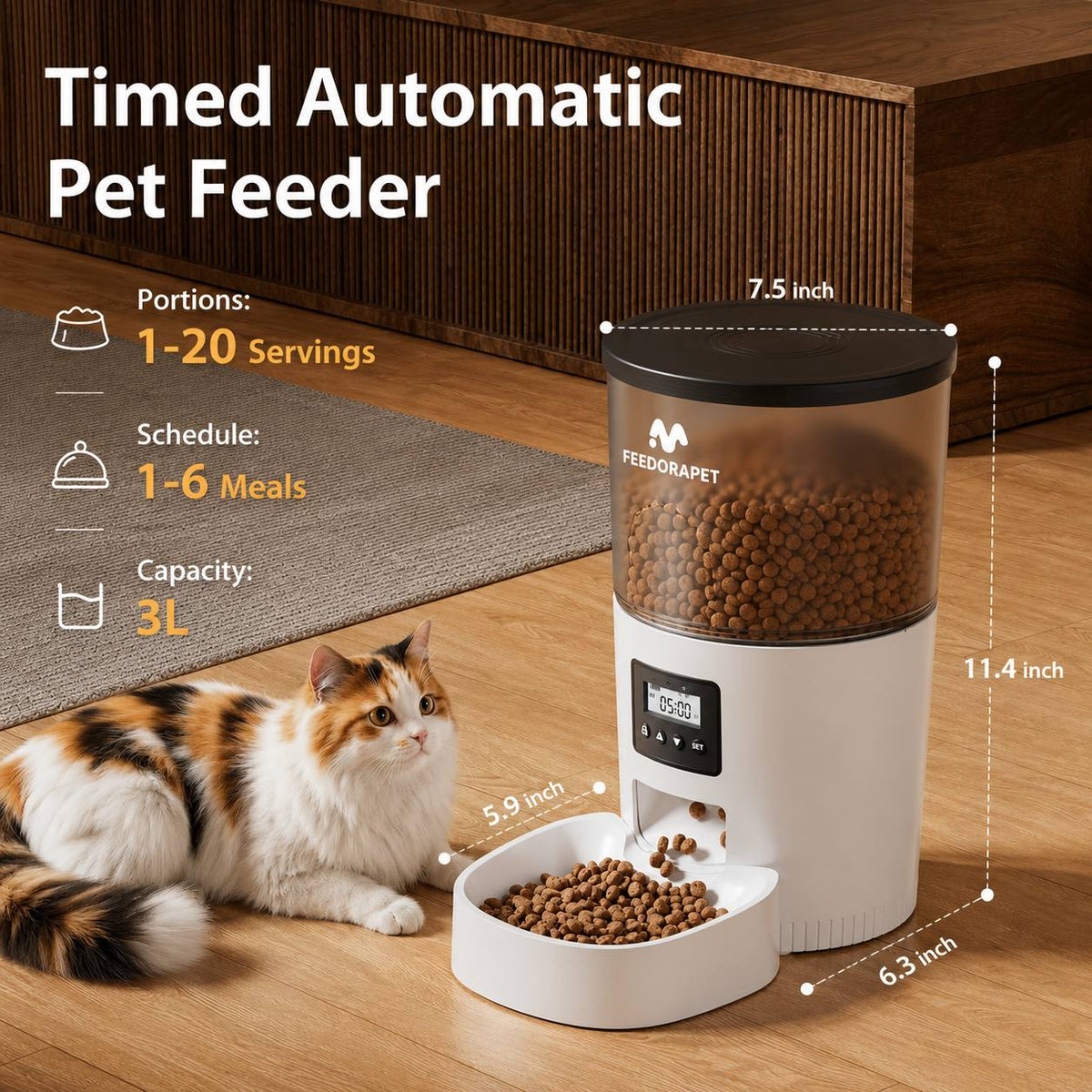FeedoraPet™ Automatic Pet Feeder